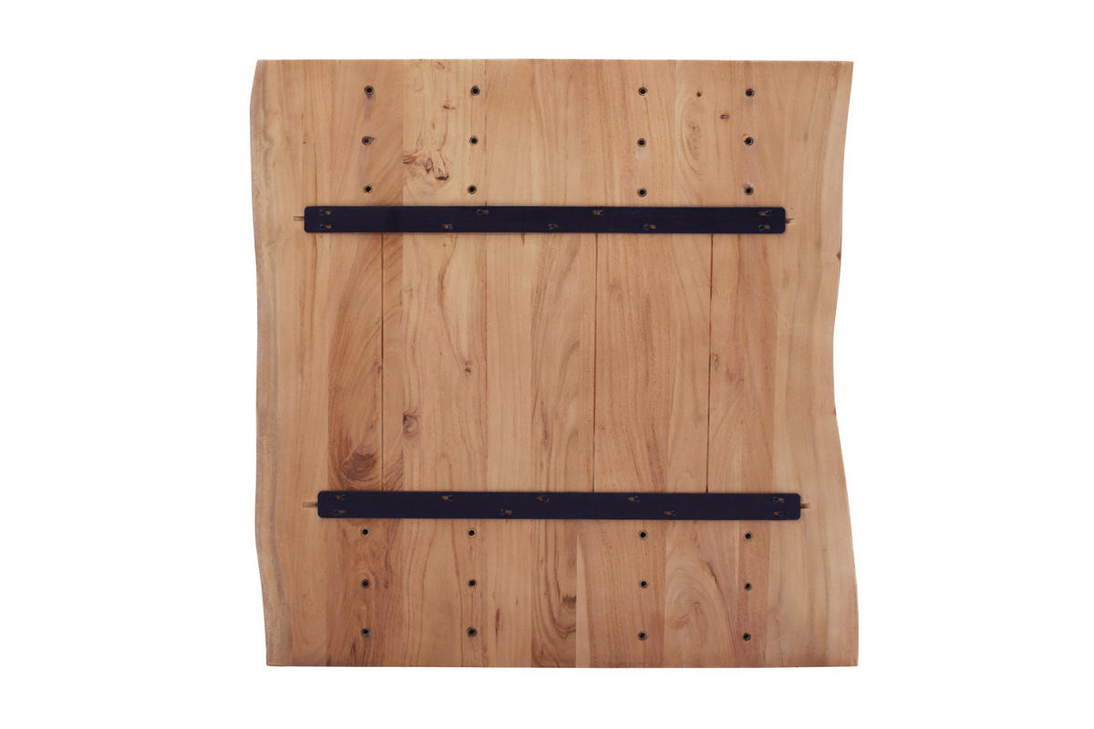 TISCHPLATTE NOAH - Beige/Naturfarben, Akazienholz/Holz (80/3/80cm) - SAM