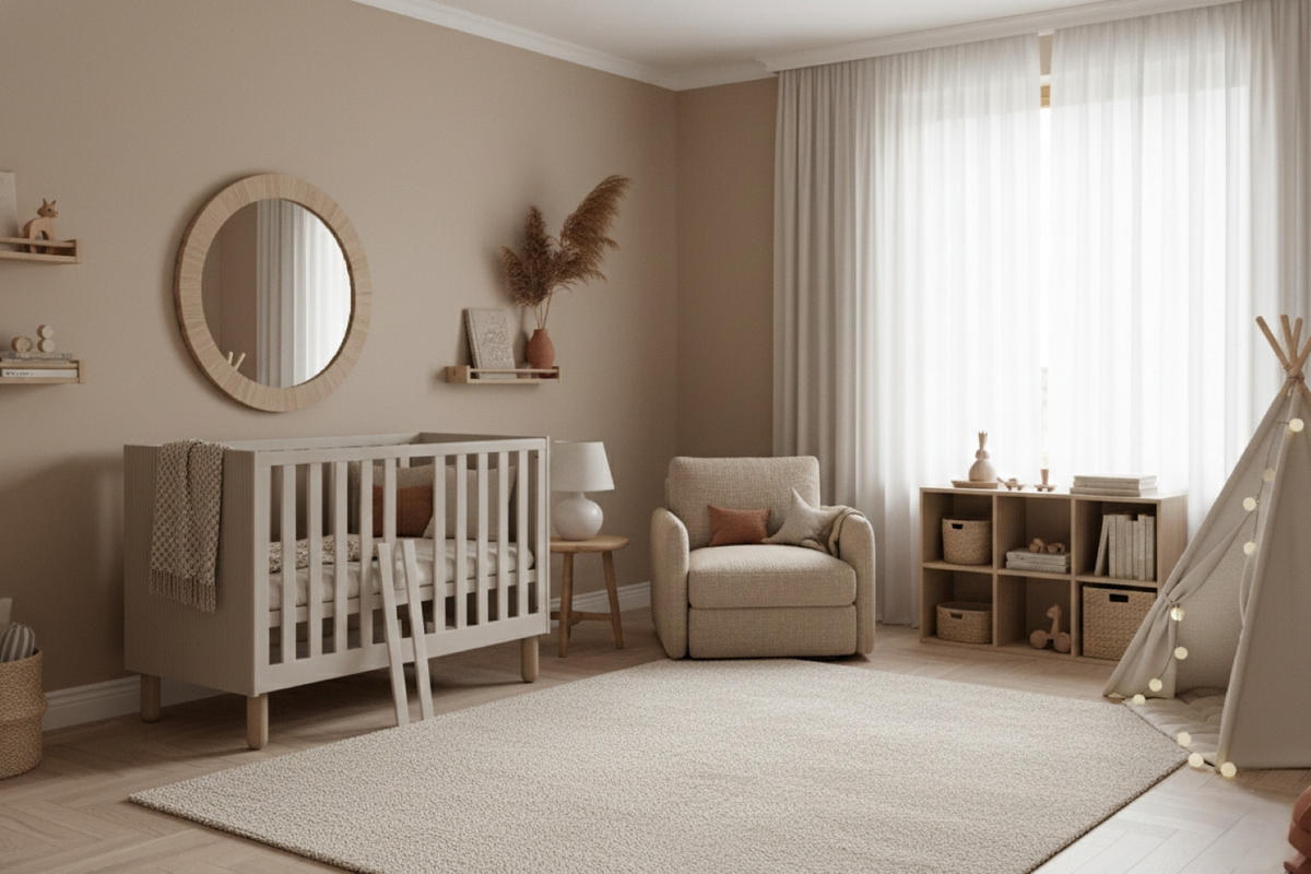 GITTERBETT Bebella - Beige, Naturmaterialien (60/120cm) - kiki design