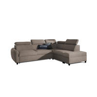 ECKSOFA Schlafsofa Anton In Esito - Taupe, Holzwerkstoff/Textil (265/205cm) - Fun Möbel