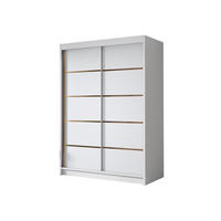 SCHIEBETÜRENSCHRANK Lungo IV - Goldfarben/Weiß, Holzwerkstoff/Metall (120/200/58cm) - MIRJAN24