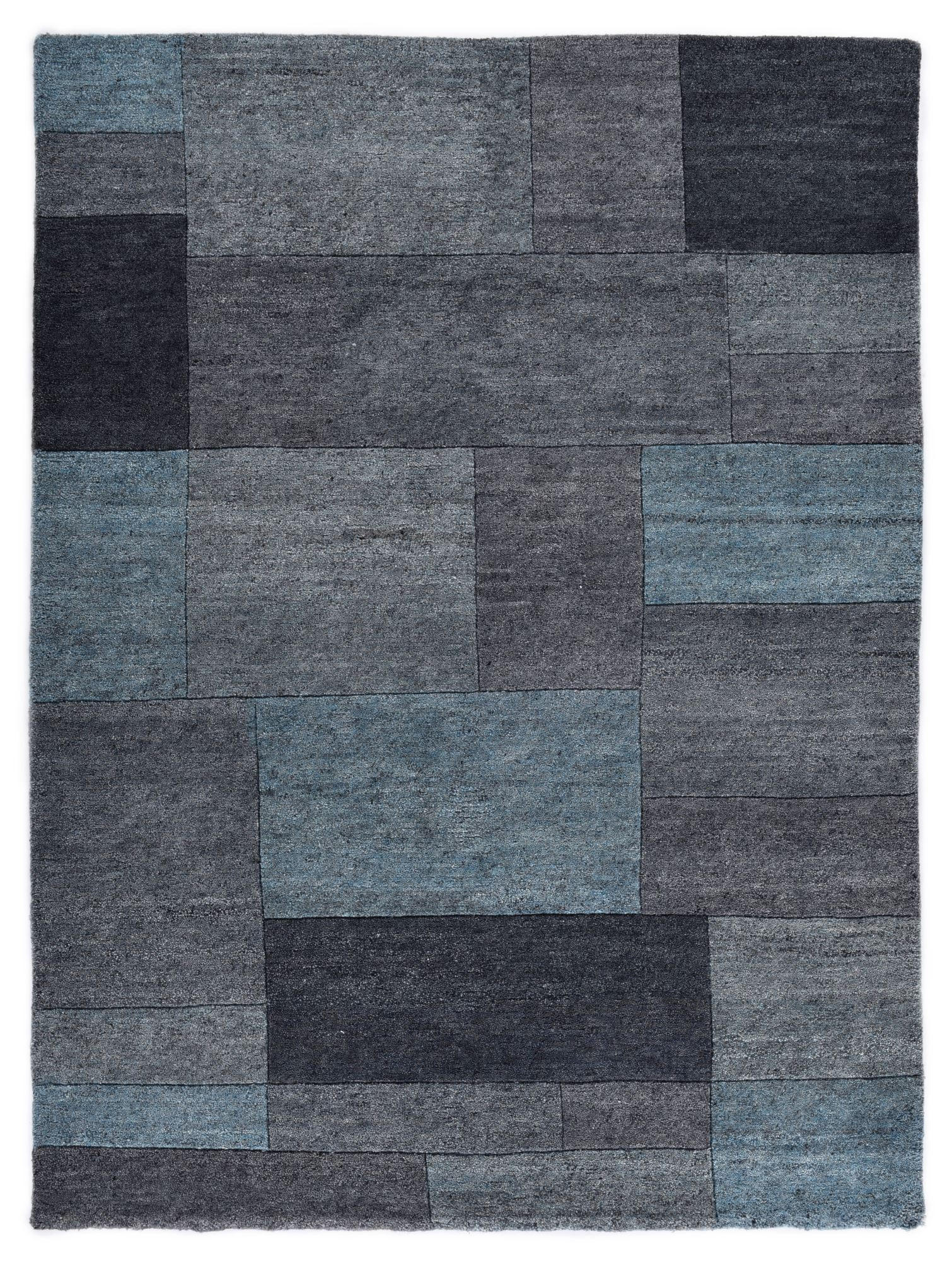 Theko Wollteppich Türkis 250x300 cm