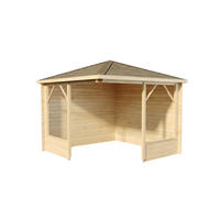 GARTENHAUS Holz Maik - Naturfarben, Holz (318/260/318cm) - Alpholz