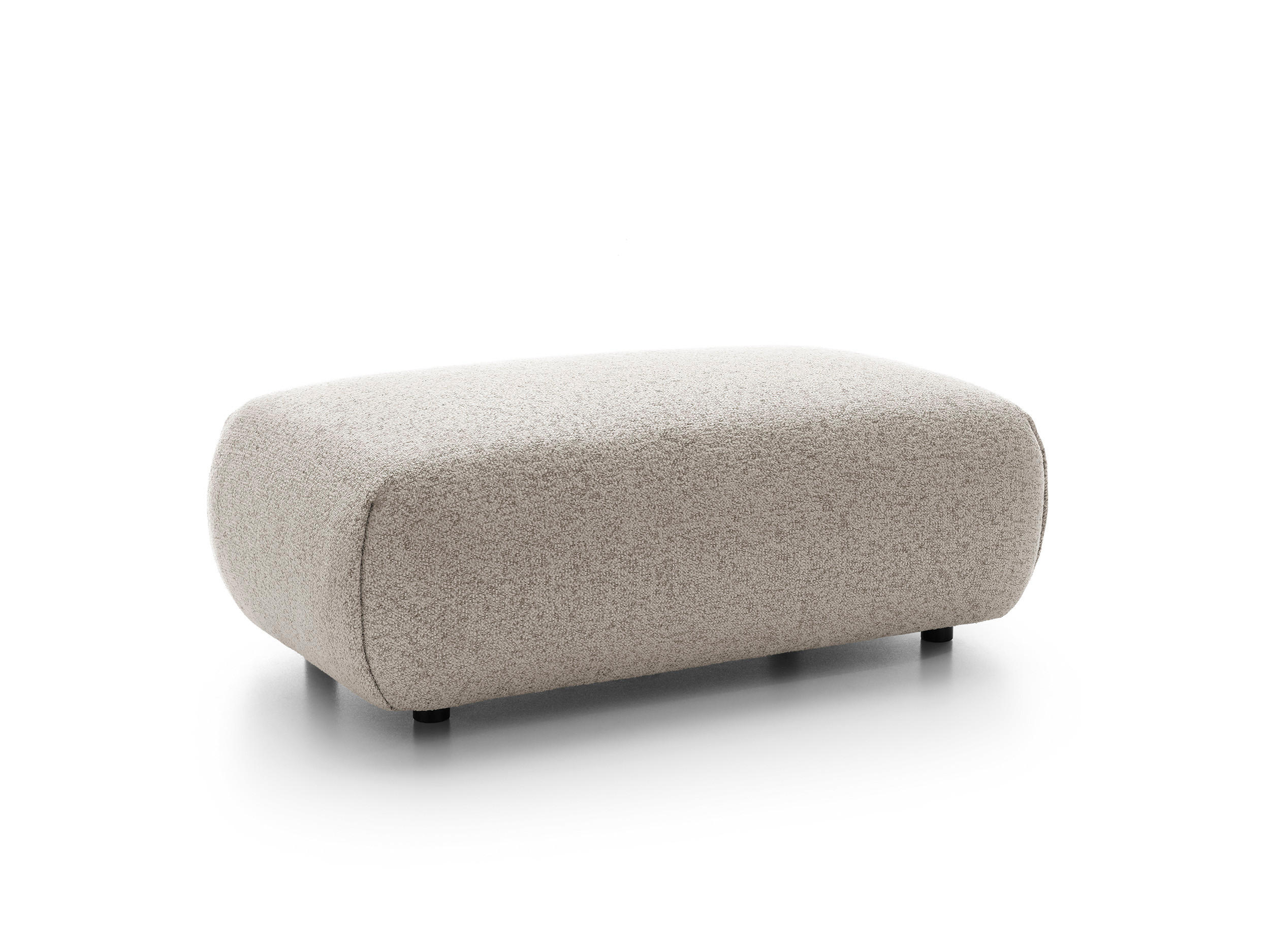 MASSENO Sitzhocker ZEST, Modern Polsterhocker, Fußhocker Grau - Grau, Holzwerkstoff/Kunststoff (70/42/113cm) - MASSENO