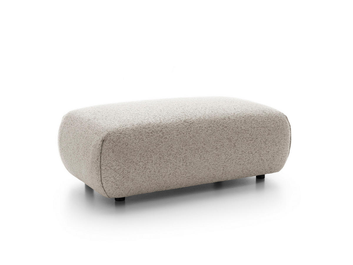 MASSENO Sitzhocker ZEST, Modern Polsterhocker, Fußhocker Grau - Grau, Holzwerkstoff/Kunststoff (70/42/113cm) - MASSENO