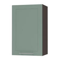 KÜCHENHÄNGESCHRANK Kvantum W2/45 Mint Matt / Lava Matt 45 / 32,5 / 72cm - Dunkelgrau/Mintgrün, Holz/Holzwerkstoff (45/72/32.5cm) - Feldmann-Wohnen