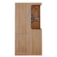 KLEIDERSCHRANK in Naturfarben mit Schubladen und Staufächern für Schlafzimmer und Wohnzimmer, B70/T40/H170 cm - Naturfarben, Holzwerkstoff (70/170/40cm) - STILVORA