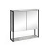 BADSPIEGELSCHRANK Fyrk Beton 60 x 60.6 cm - Grau, Holzwerkstoff (60/60.6/16cm) - Vicco
