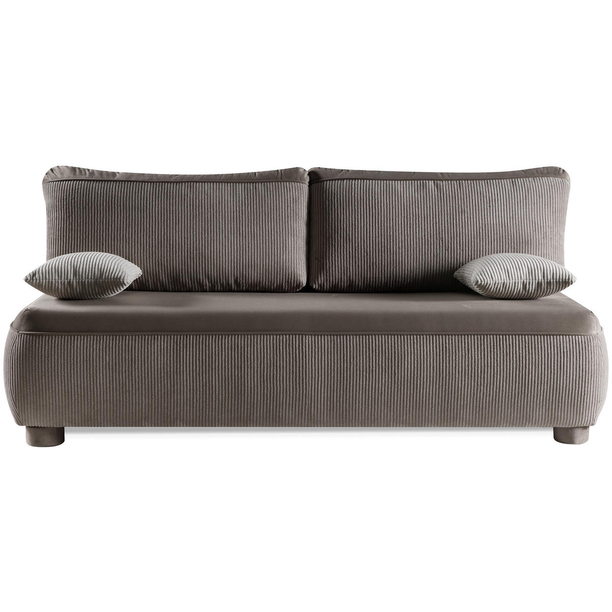 SCHLAFSOFA Aida 3-Sitzer mit Schlaffunktion, Braun - Braun, Textil (211/88/93cm) - Beautysofa