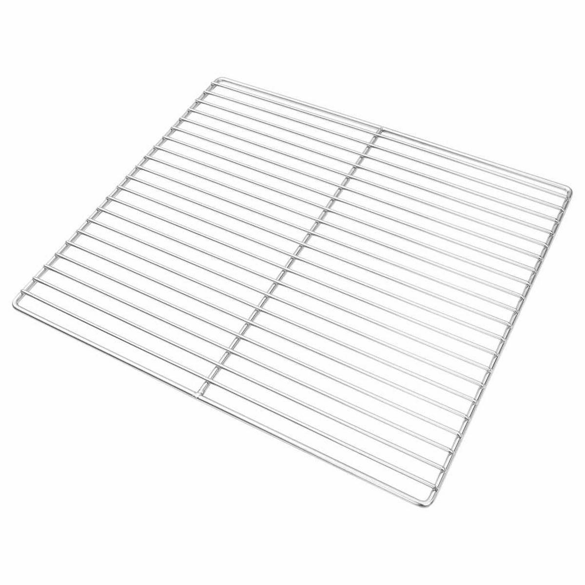 GRILLROST Silber 45/40 Cm Edelstahl - Silberfarben, Metall (40/45cm) - vidaXL