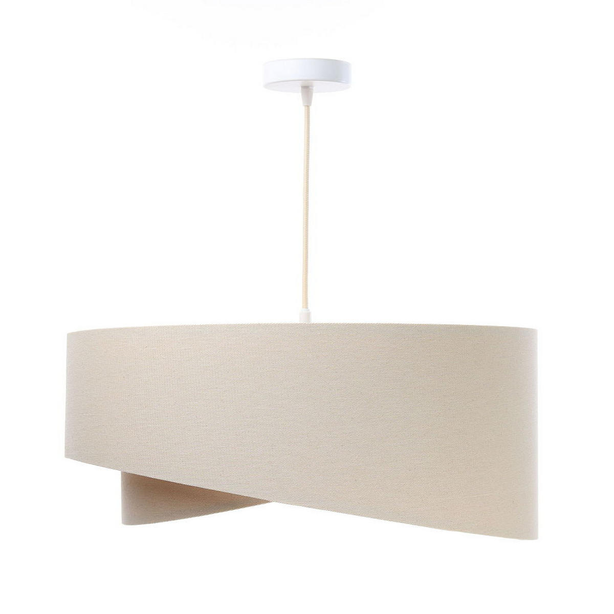 HÄNGELEUCHTE Beige 50/23 cm - Beige, Kunststoff (50/1/23cm) - ONZENO