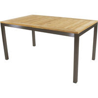GARTENTISCH Marmaris - Schwarz - 152∕210/90/76 cm - Schwarz, Holz (152/90/76cm) - Lesli Living