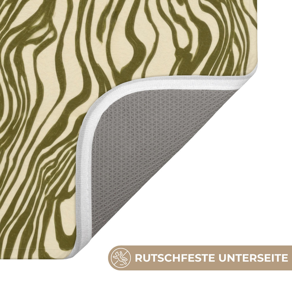 WC PŘEDLOŽKA Abstraktní - Mramor - Zelený 55x60 cm - tmavě zelená, textil/plast (55/1cm) - OnlyWow