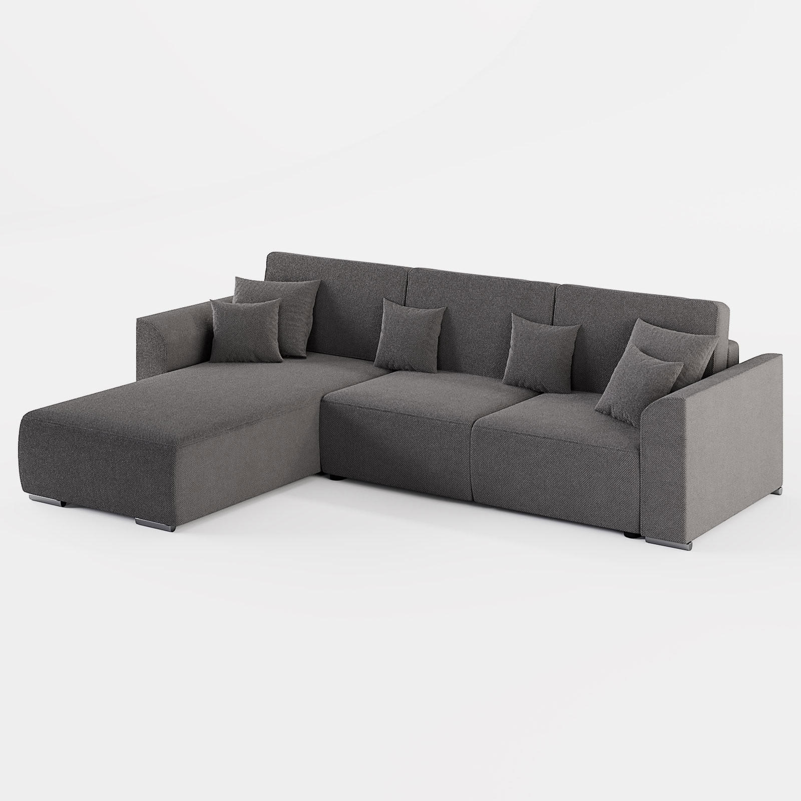 Barchello Ecksofa Grau 293x195 cm
