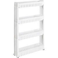 NISCHENREGAL Joe, 54 x 12 x 101 cm , weiß - Weiß, Textil (12/101/54cm) - tectake