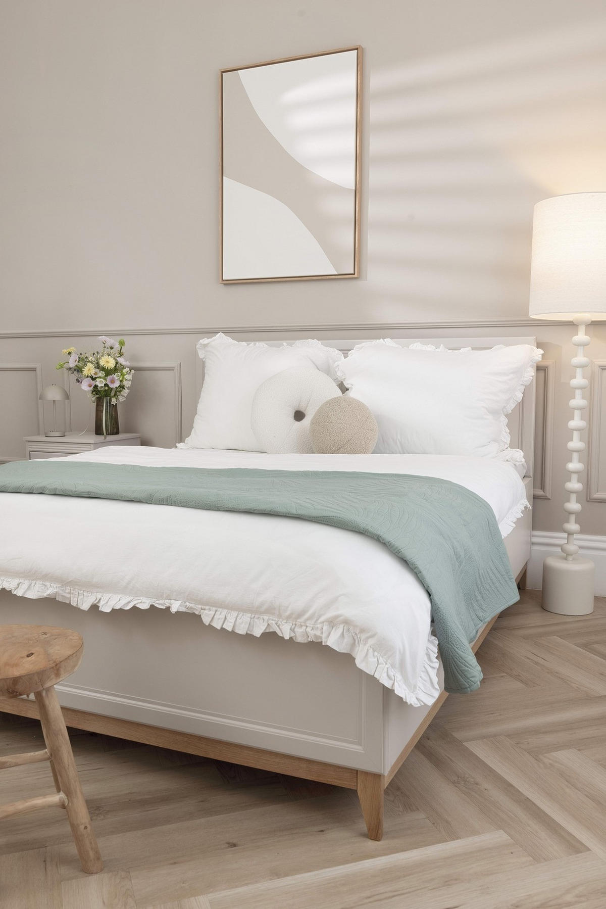 BETT MIT BETTKASTEN Windsor W-16 160 x 200 cm Kaschmir - Kaschmir/Eichefarben, Eichenholz/Holzwerkstoff (160/200cm) - Koseto