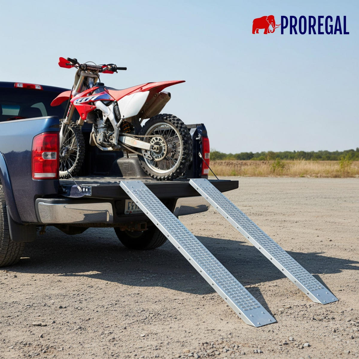 AUFFAHRRAMPE 2er Set Titan 185cm - Silberfarben, Metall (22.5/185/4.5cm) - PROREGAL