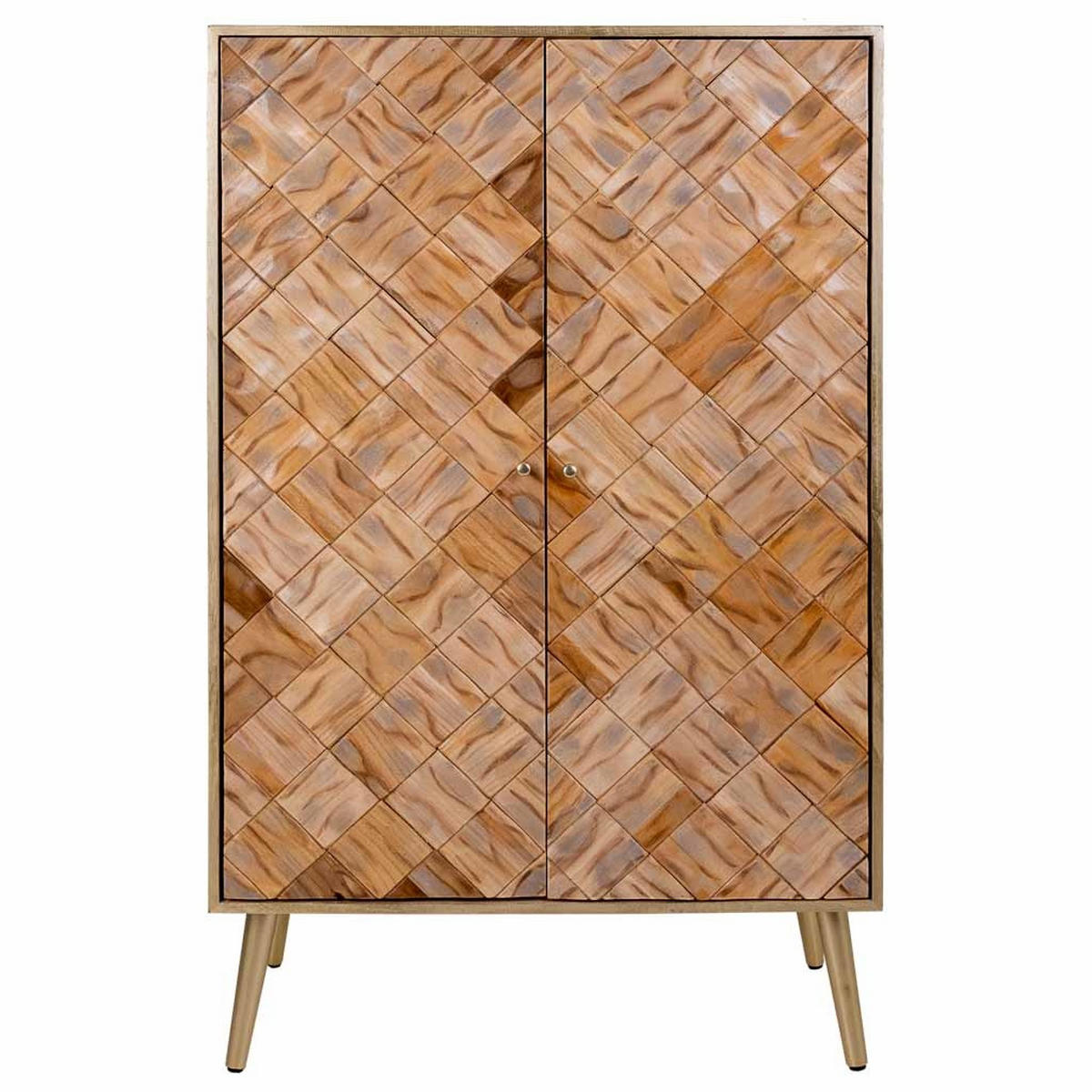 SCHRANK aus holz 76x42x125 cm braun - Braun, Holz (76/125/42cm) - Wanderlust