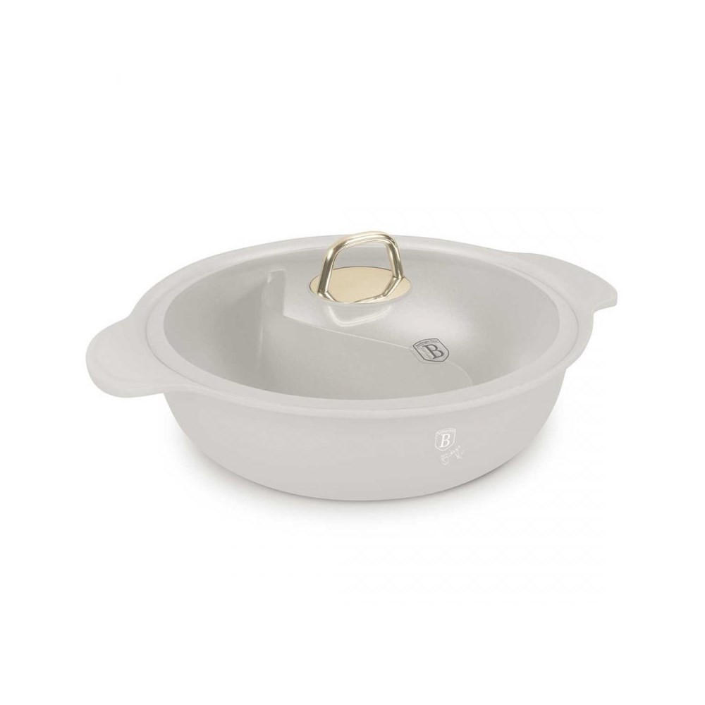 TOPF Weiß 40/30/10 cm BH8628 - Weiß, Metall (30cm) - Berlinger Haus