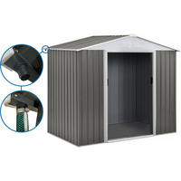 METALL-GARTENHAUS dallas Taupe - Taupe, Metall (81/267/181cm) - Habitat Garten