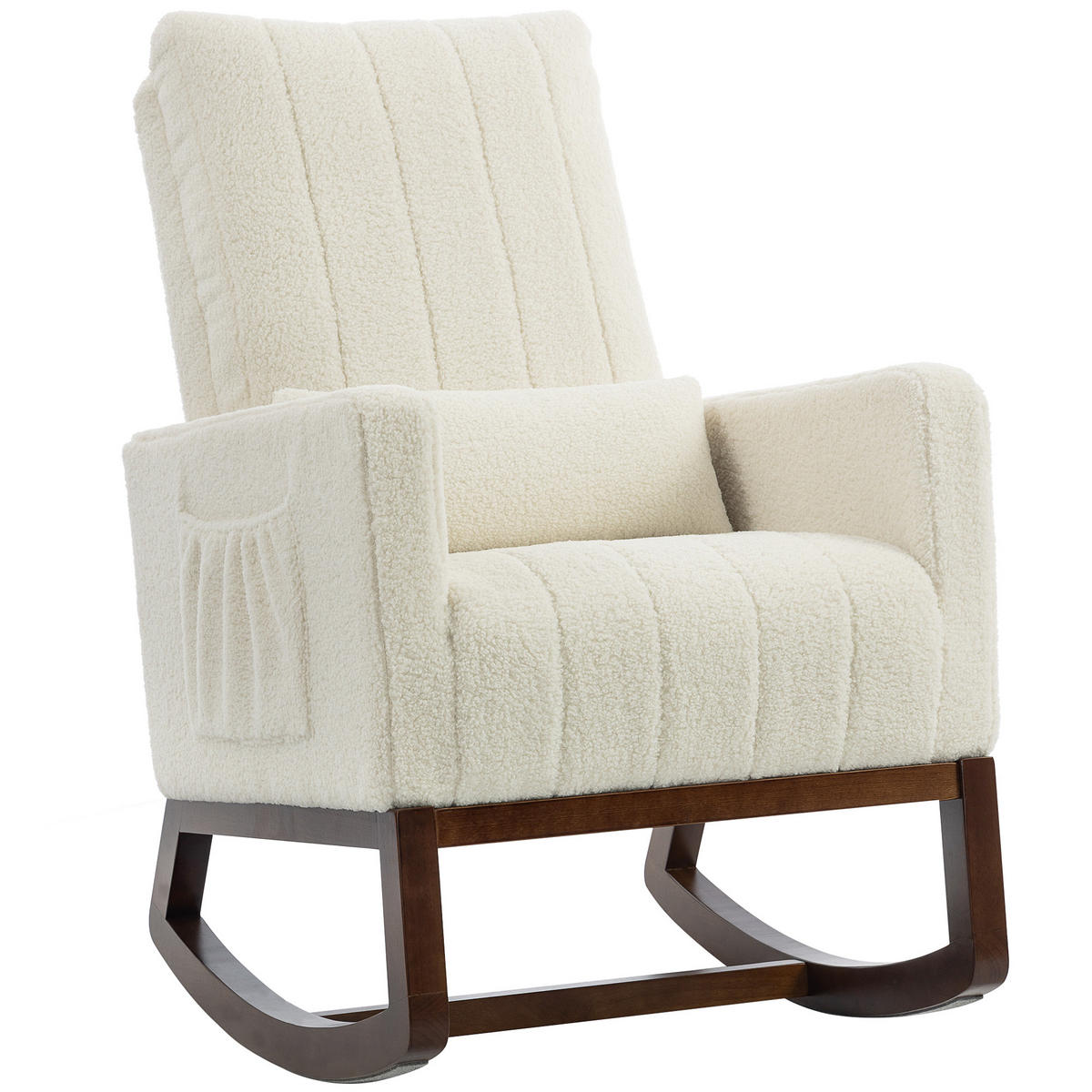 SCHAUKELSTUHL DE-17424 Creme - Creme, Holz (67/110/97cm) - ComfortXL