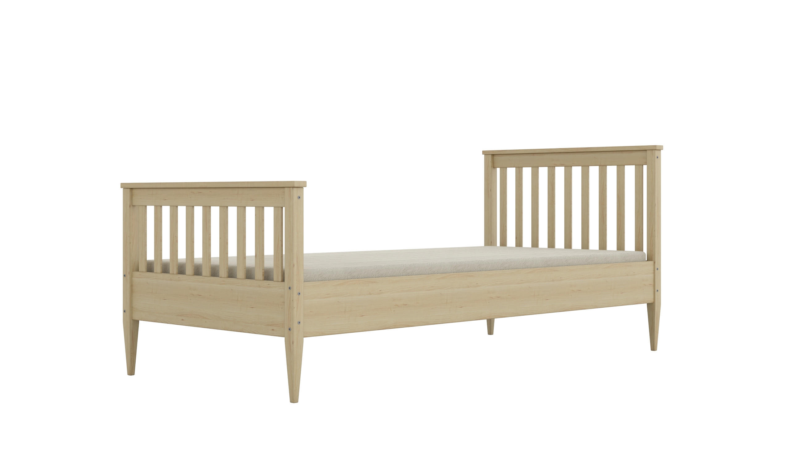 RAUMHIRSCH FURNITURE DĚTSKÁ POSTEL Igns 80/90 -160/180/200 cm s matrací přírodní neošetřená 80/160