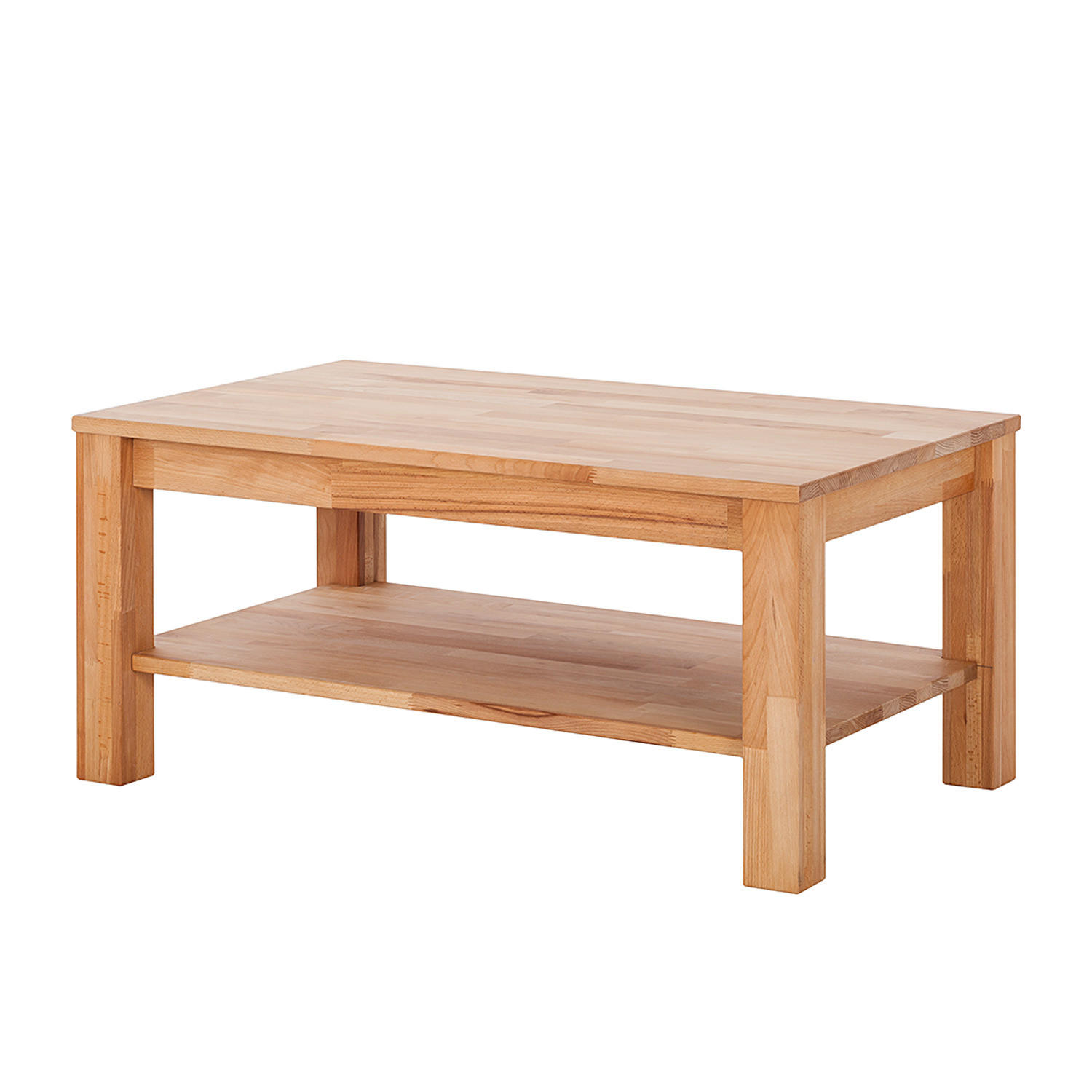 COUCHTISCH - Kernbuche Massiv - Kernbuche, Holz (60/100/45cm) - home24