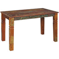ESSTISCH Mango Massivholz Klarlack Shabby Design, Braun 120x70x76 cm - Braun, Holz (70/120/76cm) - KADIMA DESIGN