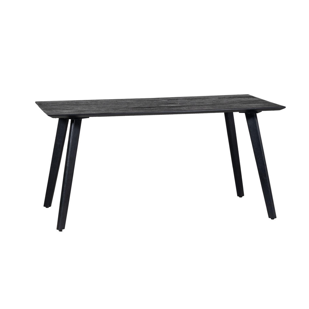 ESSTISCH aus Mangoholz 160cm, schwarz - Schwarz, Holz (160/90/76cm) - Giga Meubel
