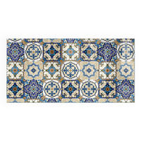 GLASPLATTE für Kamin 140x70 cm - Blau, Glas (140/70/0.4cm) - TULUP