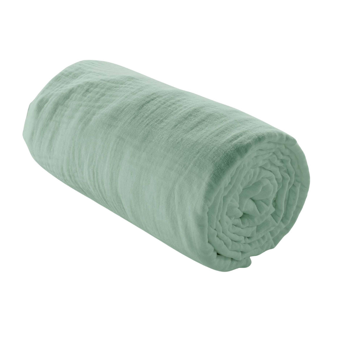 BETTTUCH Angelia 160/200 cm - Grün, Naturmaterialien (160/200cm) - Douceur d´intérieur