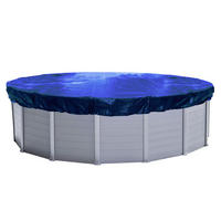POOLABDECKUNG Rund Planenmaß Ø 520 cm für Pool 420-460 cm Blau - Blau, Kunststoff (520/520cm) - QUICK STAR