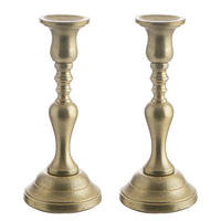 STABKERZENHALTER (2er Set) Bohemian - Goldfarben, Metall (10/27/10cm) - Butlers