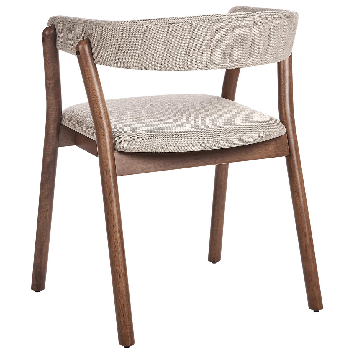 ESSZIMMERSTUHL 2er-Set Beige Mylo - Beige/Braun, Textil (58/77/56cm) - Beliani