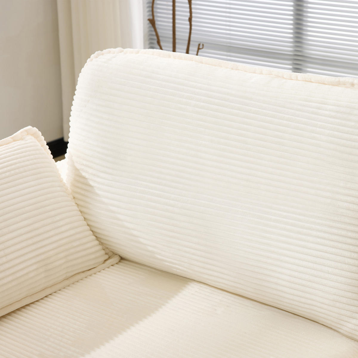 SOFA 2-Sitzer 167,5/75/85 cm Weiß - Weiß, Textil (75/85/167.5cm)