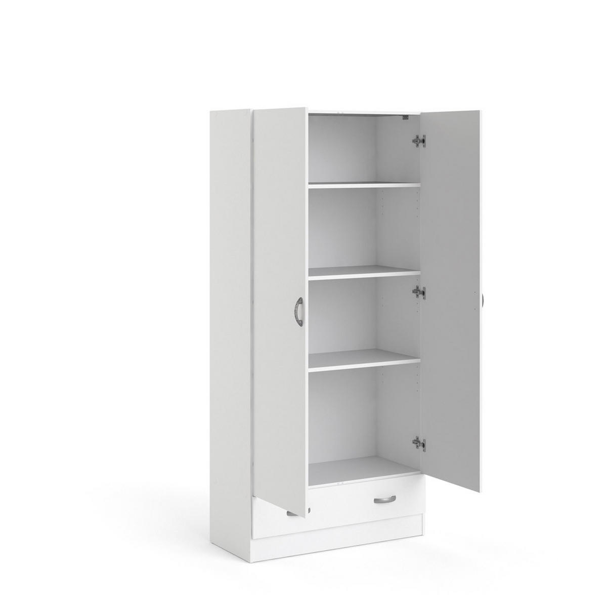 KLEIDERSCHRANK weiß - Weiß, Holzwerkstoff (80/171/36cm) - ebuy24