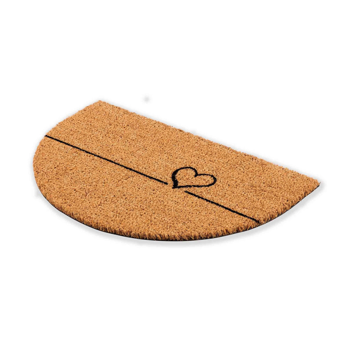 FUSSMATTE HALBRUND COCO SMART - Creme, Textil (40/60cm) - Astra