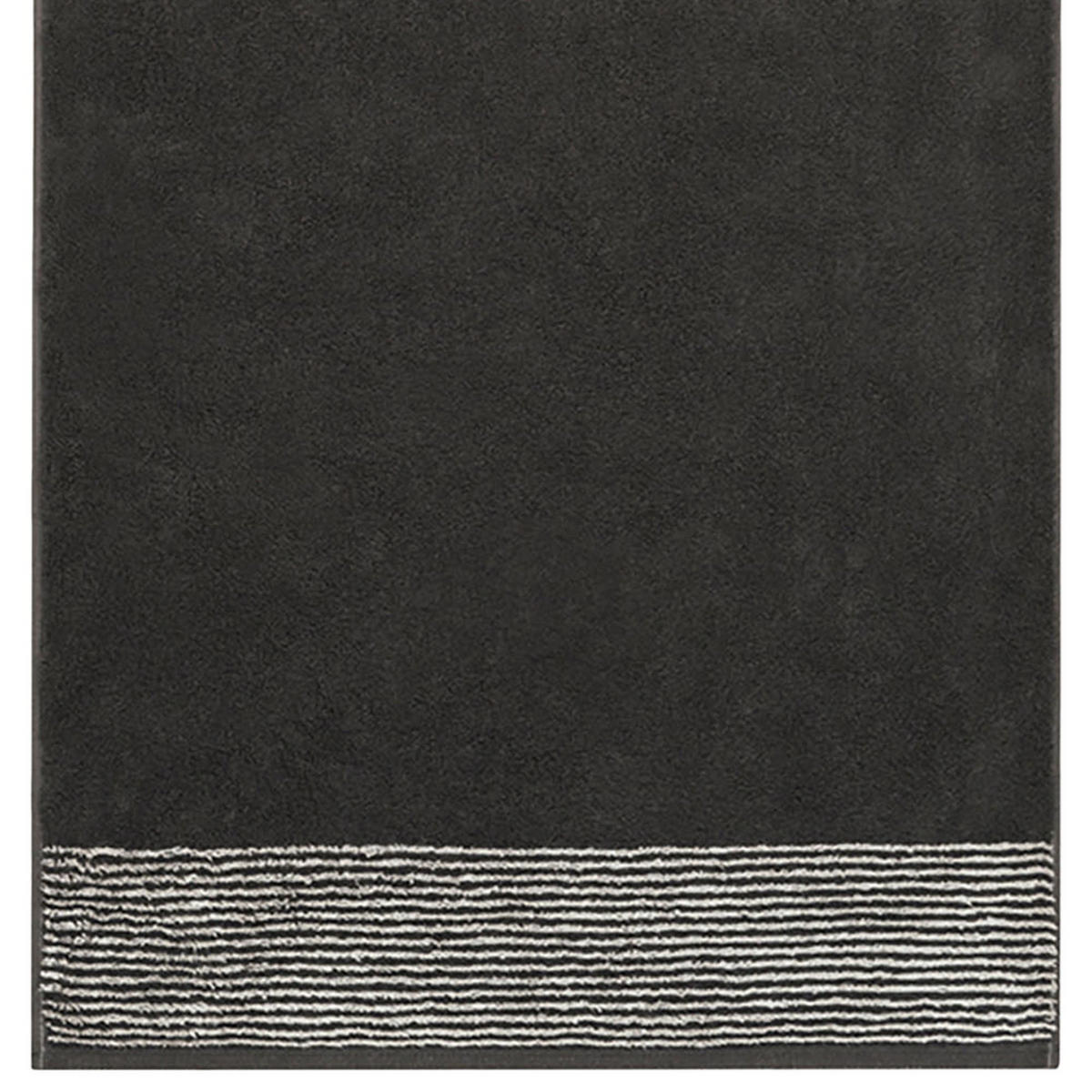 GÄSTETUCH Frottee in Grau 30 x 50 cm - Anthrazit, Naturmaterialien (30/50cm) - Cawoe