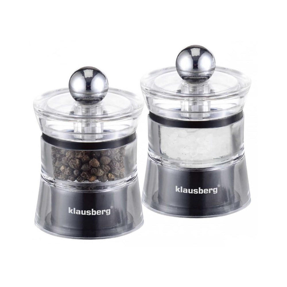 GEWÜRZMÜHLE Silber 4.4/4.4/6 cm KB7432 - Silberfarben, Kunststoff (4.4/6/4.4cm) - Klausberg 