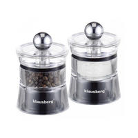 GEWÜRZMÜHLE Silber 4.4/4.4/6 cm KB7432 - Silberfarben, Kunststoff (4.4/6/4.4cm) - Klausberg 