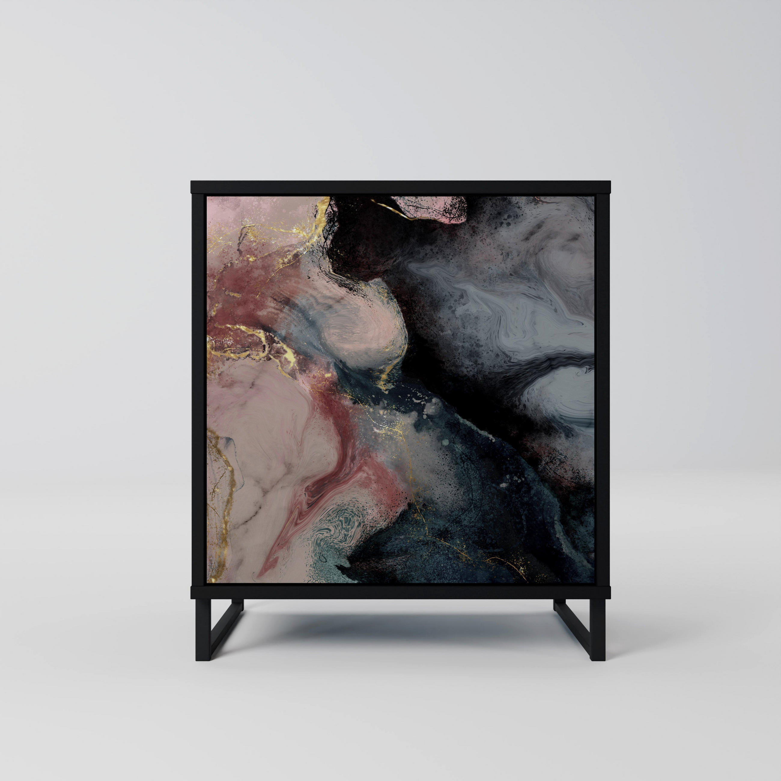 SpaceRebels Sideboard Schwarz 57.5x67.5x42 cm