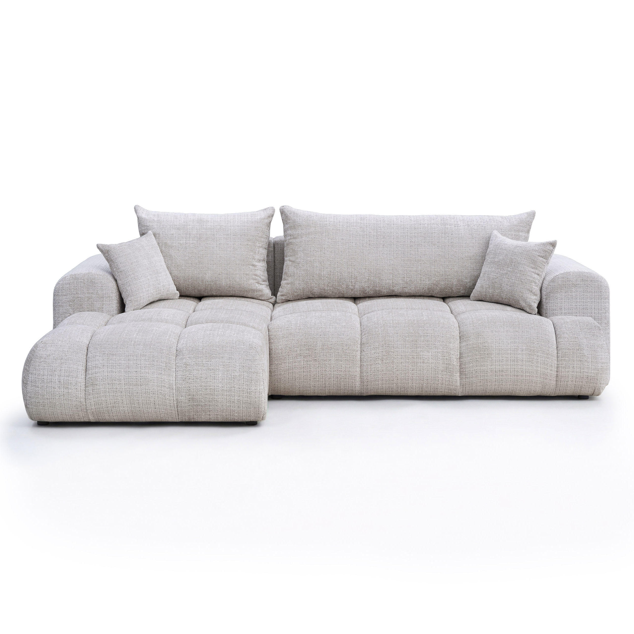 Idohome Ecksofa Grau 265x145 cm