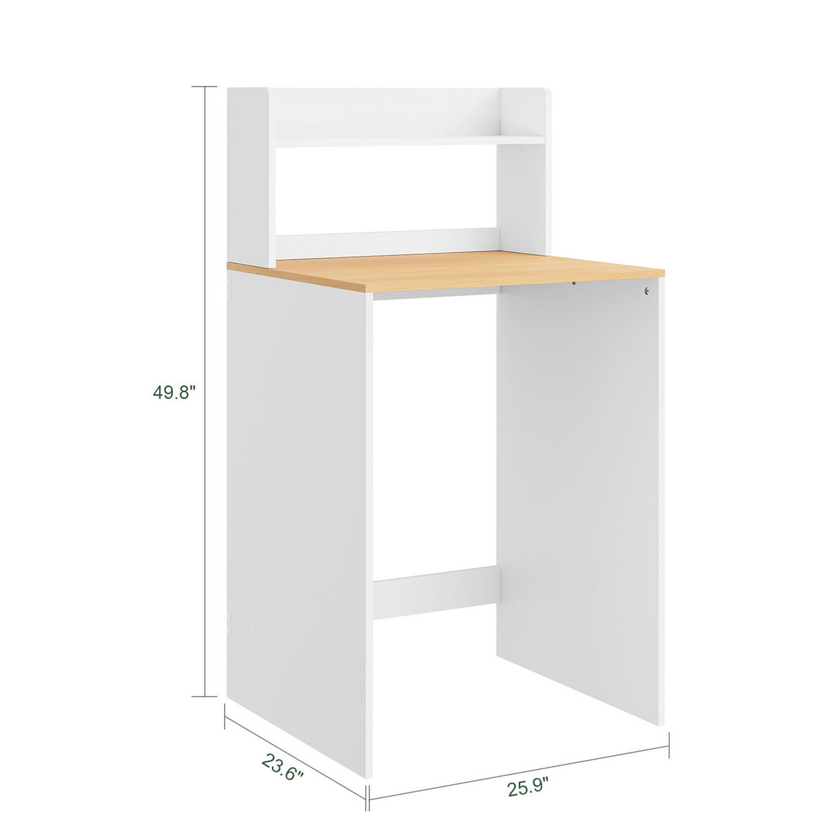 WASCHMASCHINENSCHRANK mit Regal Weiß Natur 66x60x127cm - Weiß, Holzwerkstoff (65/126/60cm) - SoBuy