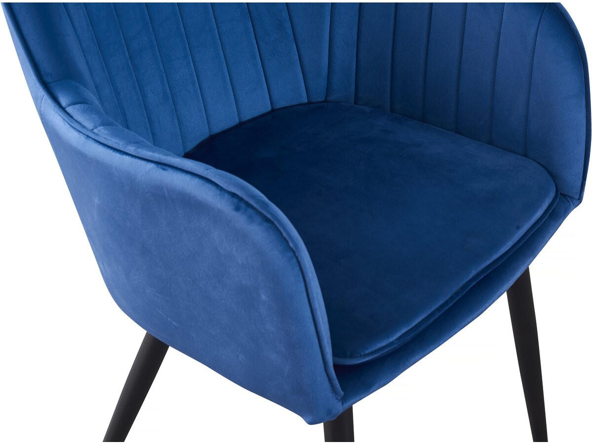 STUHL & BARHOCKER velma Blau - Blau, Textil (57/80/56cm) - Habitat Garten