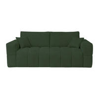 SCHLAFSOFA - 4 Personen - stoff - grün Issoro - Grün, Textil (235/90/105cm) - Vente-Unique