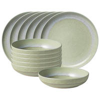 TAFELSERVICE Perlemor Alga grün 12er Set - Grün, Keramik (1/1/1cm) - like.Villeroy & Boch