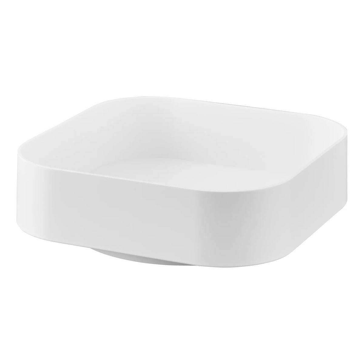 DREHTABLETT Tower 2198 weiß 6,3/20/20 cm - Weiß, Kunststoff (20/6.3/20cm) - Yamazaki