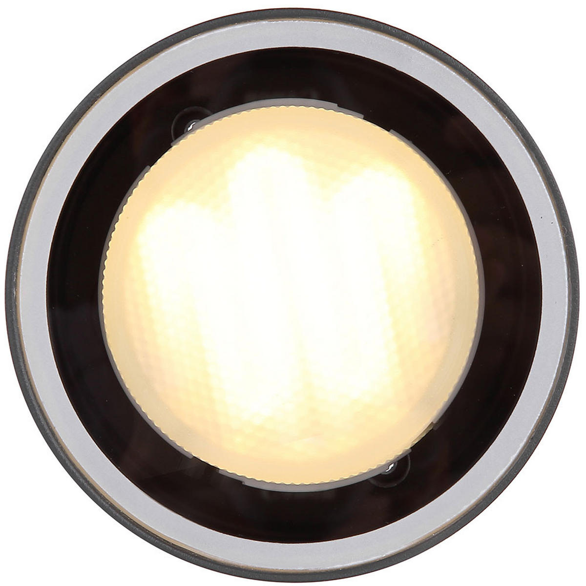 DECKENLEUCHTE Aluminium Anthrazit matt - Anthrazit, Glas (10.8/10.8/9.6cm) - Globo Lighting