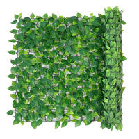 KUNSTPFLANZE Künstlicher immergrüner Sichtschutz Pothos - Brutus 300 cm - Grün, Kunststoff (100cm) - aplanta