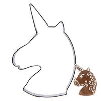 AUSSTECHFORM Einhorn 9 cm Silber - Silberfarben, Metall (6.5/1.5/9cm) - Orion 