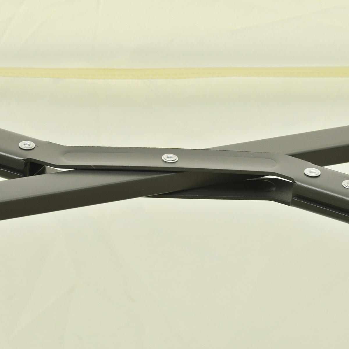 DOPPELSONNENSCHIRM Ampelschirm Cremeweiß 440 x 270 x 250 cm - Beige, Metall (440/270cm) - ComfortXL